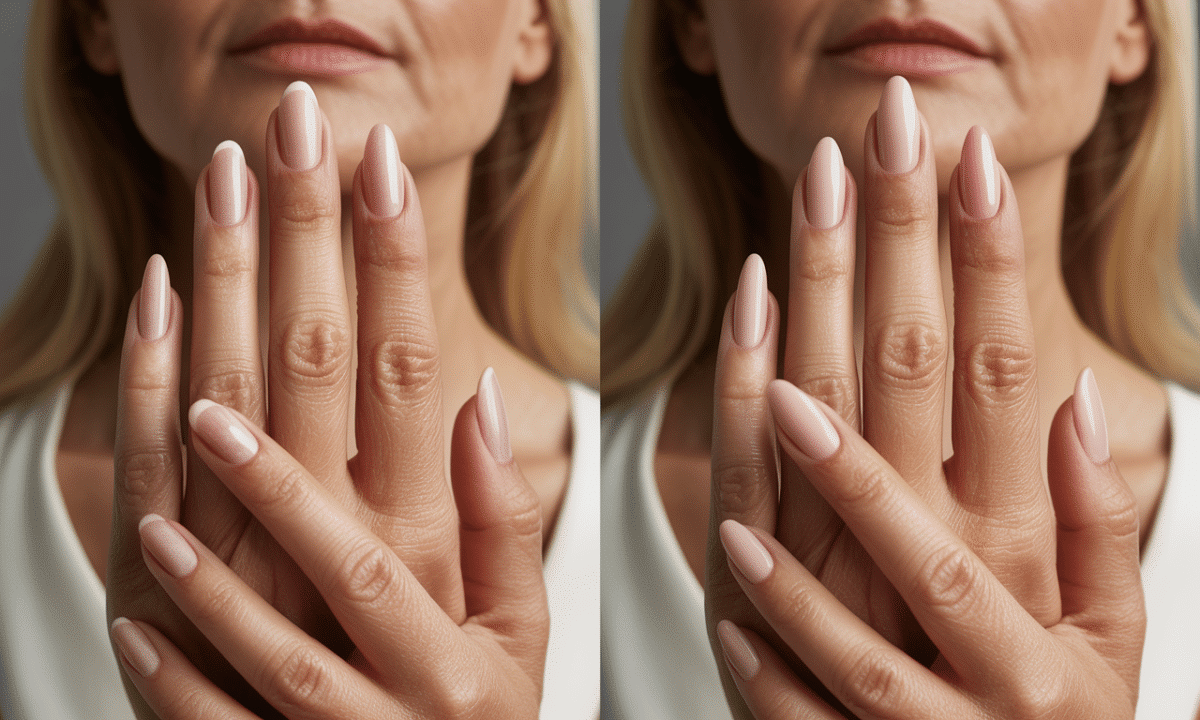 descubra 4 formas de unha que ajudam a afinar visualmente as mãos para quem tem mais de 50 anos, realçando beleza e elegância com estilo.